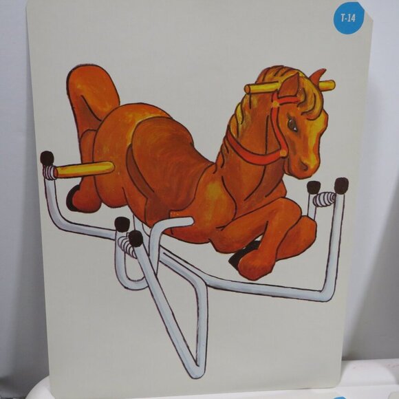 Peabody 60s Indoor & Outdoor Play Equipment (10) cards Vintage Artwork Children - Picture 4 of 12